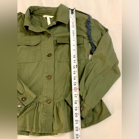 MATILDA JANE Jacket Moments with You Size XS Army Green Pockets Patchwork. - Picture 10 of 14